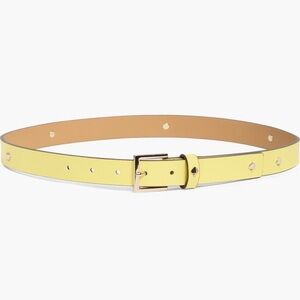 Kate Spade Elegant Yellow Leather Belt